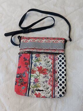 Desigual Boho Patchwork Pattern Crossbody Bag